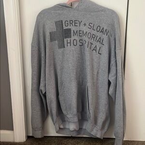 Greys anatomy gender neutral grey hoodie